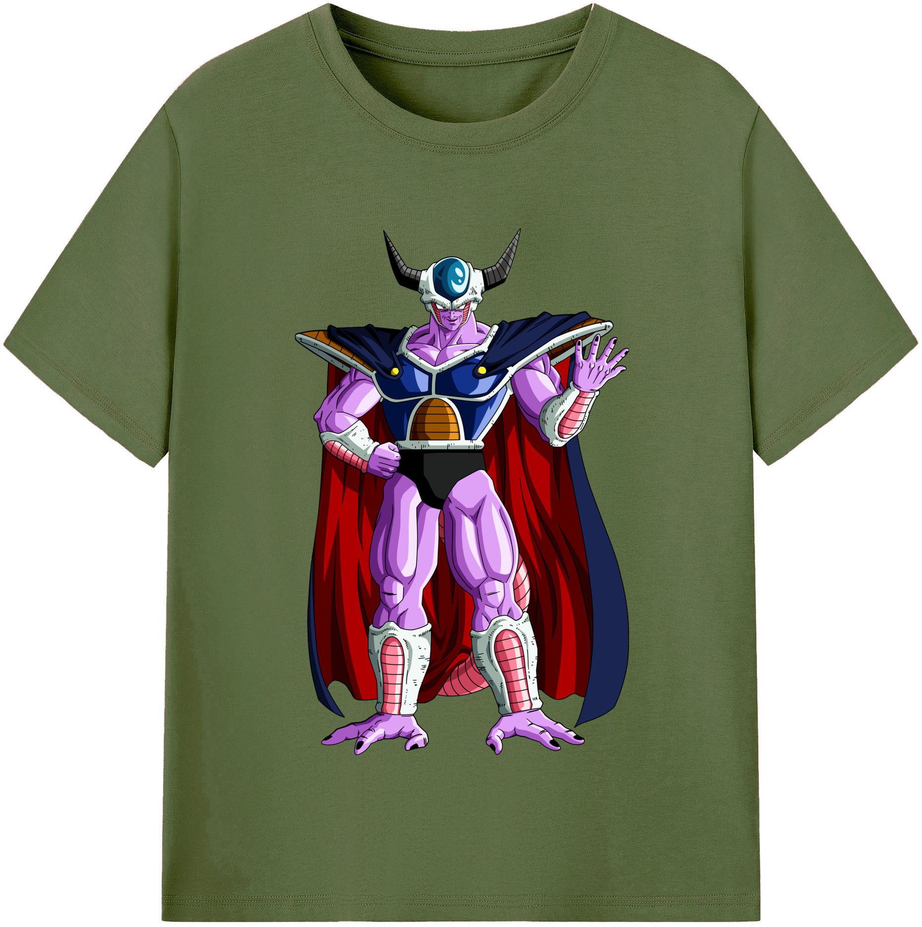 （画像用） ドラゴンボール コルド大王 DRAGON BALL King Cold 綿100％半袖Tシャツ（フロントプリント）